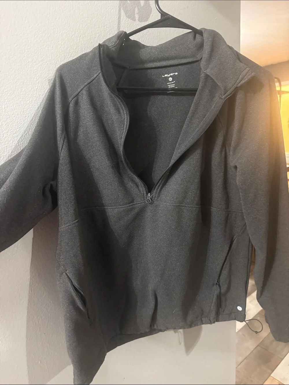 Layer 8 women’s Black Half-Zip Sweater Jacket
